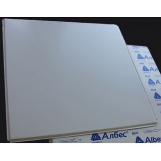Панель Албес AP600 A6/45°/Т-24-Е белая матовая алюминиевая А903