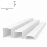 Рейка кубообразная Албес A80/35S PRIM белый матовый