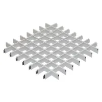 Грильято ячейка 75x75, высота 30 мм, ширина 10 мм, белый матовый