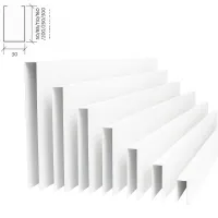 Рейка кубообразная Албес A85S белая оцинковка