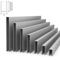 Рейка кубообразная Албес A50S металлик матовый