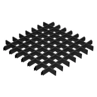 Грильято ячейка 75x75, высота 30 мм, ширина 5 мм, черный