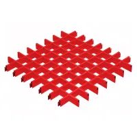 Грильято ячейка 60х60, высота 50 мм, ширина 10 мм, Палитра RAL