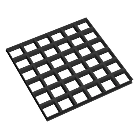 Грильято GL-15 ячейка 100x100, высота 37 мм, ширина 15 мм, черный