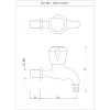 Настенный кран с носиком Essco Marvel MQT-CHR-511AKN Хром