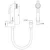 Лейка для гигиенического душа Essco ALE-BLK-585 Черный