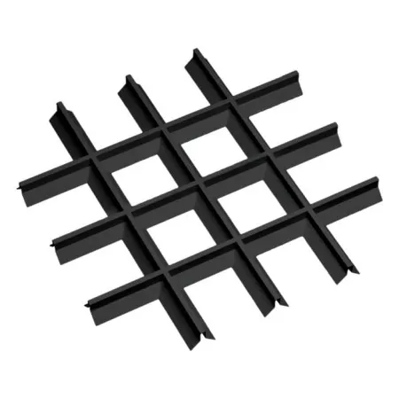 Грильято Пирамидальный ячейка 150х150мм, черный, высота 35 мм, ширина 10 мм