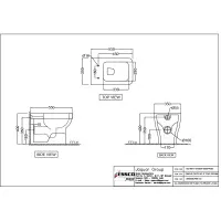 Унитаз напольный безободковый Essco Aspire AIS-WHT-101955P180SPPSM Белый