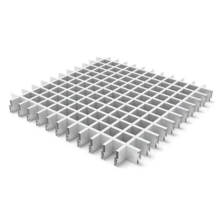 Грильято ячейка 50х50, высота 30 мм, ширина 10 мм, белый матовый