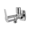Двухходовой угловой запорный кран с фланцем Essco Aspire APR-CHR-101067 Хром