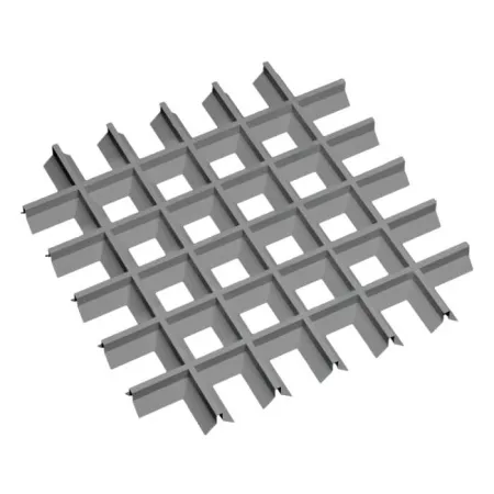 Грильято Пирамидальный ячейка 100х100мм, металлик, высота 35 мм, ширина 10 мм