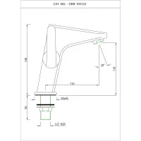 Кран для раковины Essco Orbit ORB-CHR-105123 Хром
