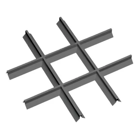 Грильято Пирамидальный ячейка 200х200мм, металлик матовый, высота 35 мм, ширина 10 мм