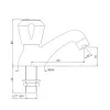 Кран для раковины Essco Marvel MQT-CHR-508KN Хром