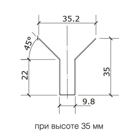 Грильято Пирамидальный ячейка 200х200мм, металлик, высота 35 мм, ширина 10 мм