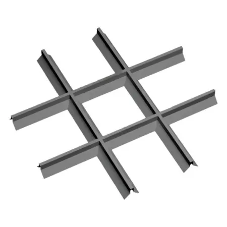 Грильято Пирамидальный ячейка 200х200мм, металлик, высота 35 мм, ширина 10 мм