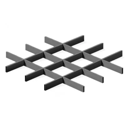 Грильято ячейка 150x150, высота 50 мм, ширина 10 мм, металлик