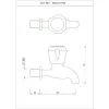 Настенный кран Essco Marvel MQT-CHR-511KN Хром