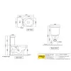 Унитаз напольный Essco Elements ECS-WHT-751P180SPPZ Белый с бочком