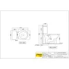 Унитаз напольный Essco Elements ECS-WHT-751S220SPPZ Белый с бочком