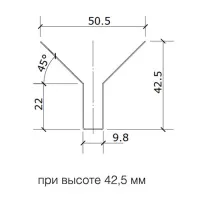Грильято Пирамидальный ячейка 120х120мм, металлик, высота 42.5 мм, ширина 10 мм