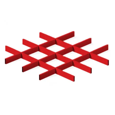 Грильято ячейка 150x150, высота 40 мм, ширина 10 мм, окраска по RAL