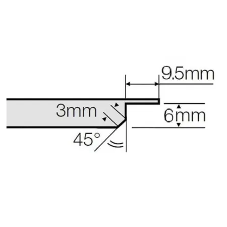 Кассетный потолок Албес AP600A6/45°/Т-24 Tegular 24 белый матовый Эконом
