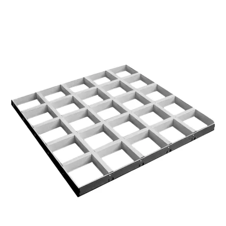 Грильято GL-15 ячейка 120x120, высота 37 мм, ширина 15 мм, белый матовый