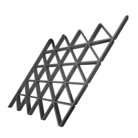 Грильято Треугольное GTA-150 150х150х150мм черный, высота 40 мм, ширина 10 мм