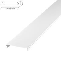 Реечный потолок Албес S дизайн A25AS Décor HL0101В белый жемчуг