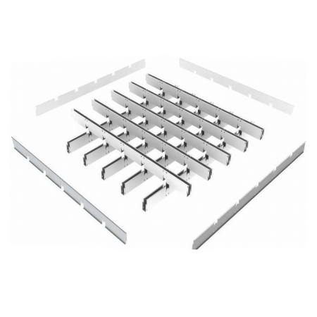 Грильято GL-24 PRIM ячейка 200x200, высота 34 мм, ширина 24 мм, окраска по RAL